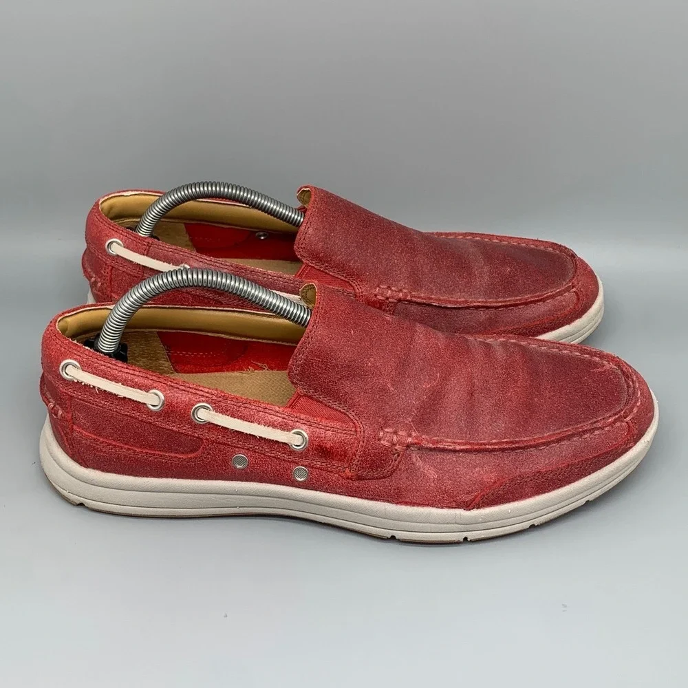 Cole Haan Pinch Weekender Red Suede Loafer Shoes‎ C12438 Men's Sz 9.5